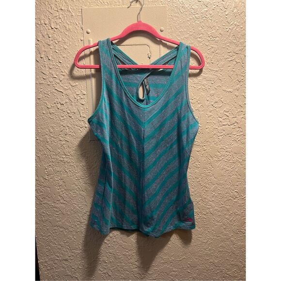 The North Face Striped Tank Top Woman’s Size Large -Stain On Front - Picture 1 of 10